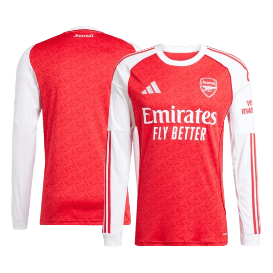 2025-26 Arsenal Long Sleeve Jersey Home Fan Football Shirt