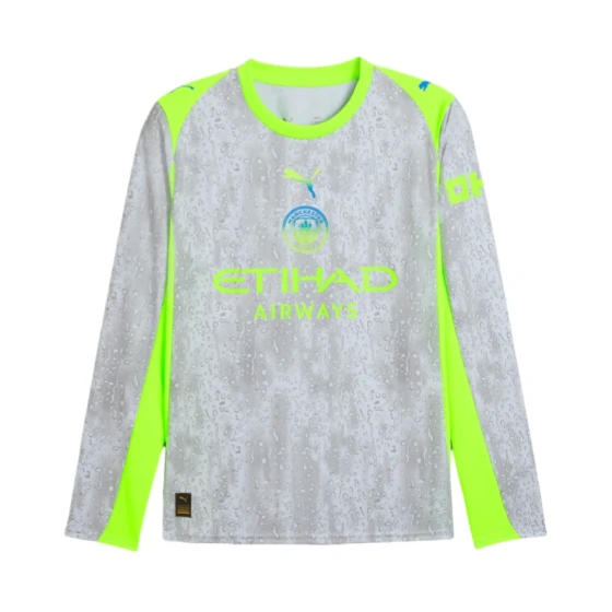 2025-26 Manchester City Third Away Long Sleeve Football Shirt Player Version