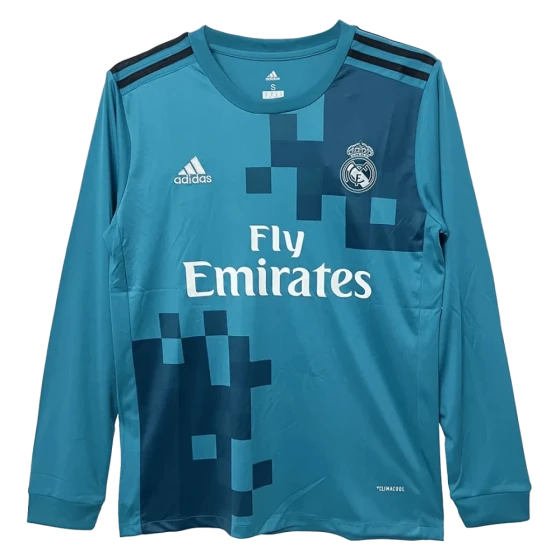 2017/18 Real Madrid Retro Long Sleeve Jersey Third Away