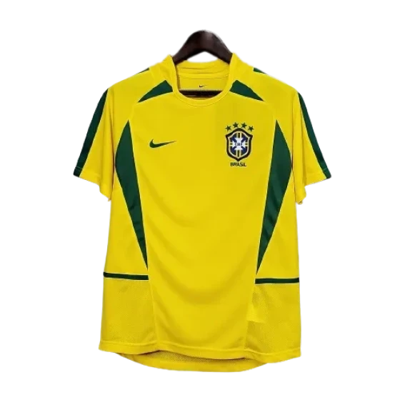 Brazil Retro Jersey Home World Cup 2002
